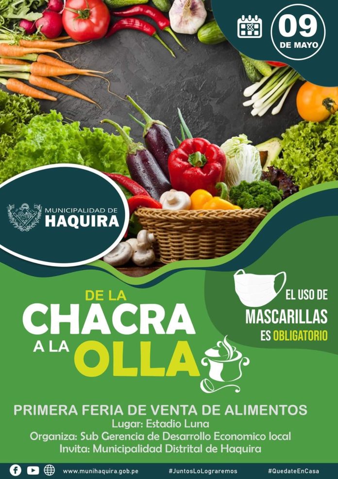 Municipalidad distrital de Haquira impulsa primera feria de venta de alimentos